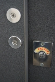Burstcatch cubicle toilet safety catch - saves time and money in repairs