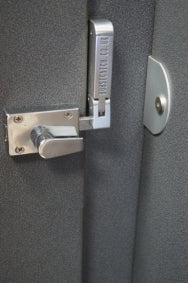 Burstcatch cubicle toilet safety catch - saves time and money in repairs